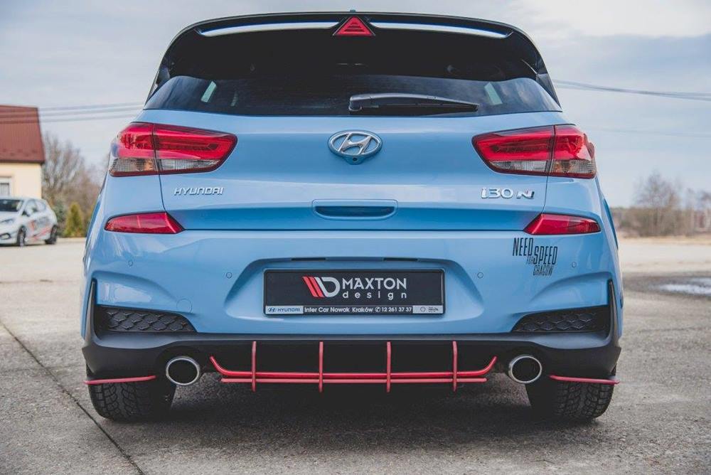 MAXTON RACING REAR DIFFUSER V1 HYUNDAI I30 N MK3 HATCHBACK (2017 ...