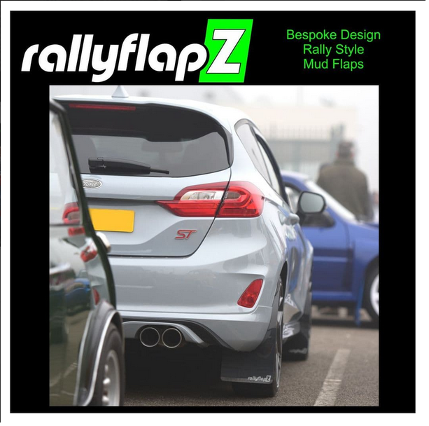 rallyflapZ to fit FIESTA Mk8 (2018+) All Mk8 Models Inc ST & ST Line- BLACK  MUDFLAPS - SCC Performance