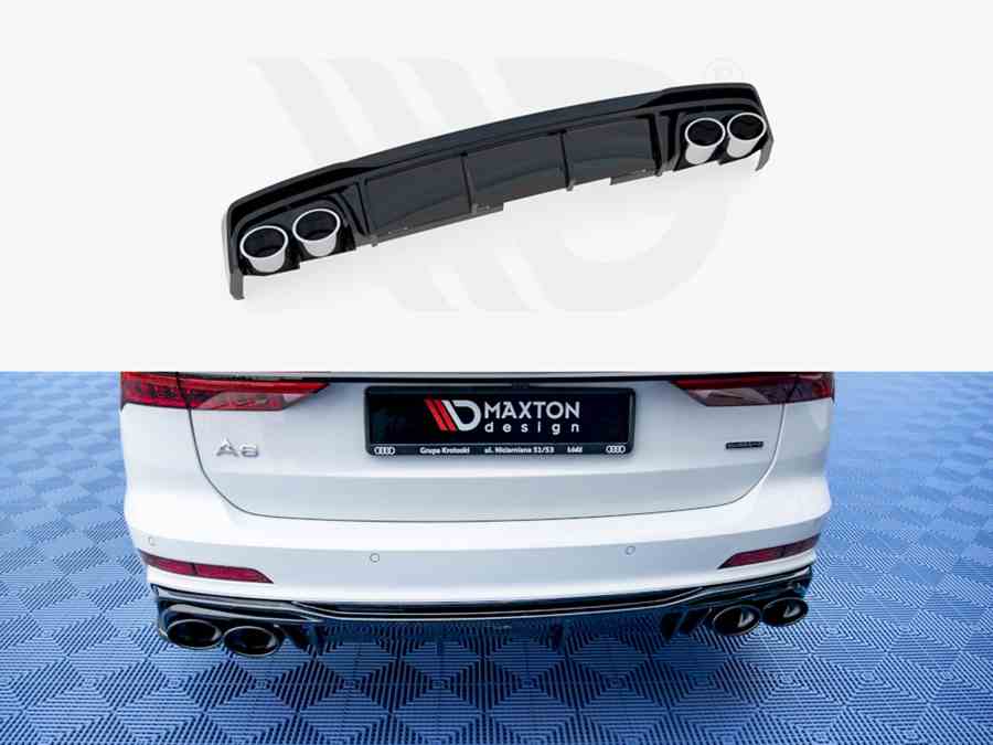 Rear Valance + Exhaust Ends Imitation Audi S6 / A6 S-Line C8