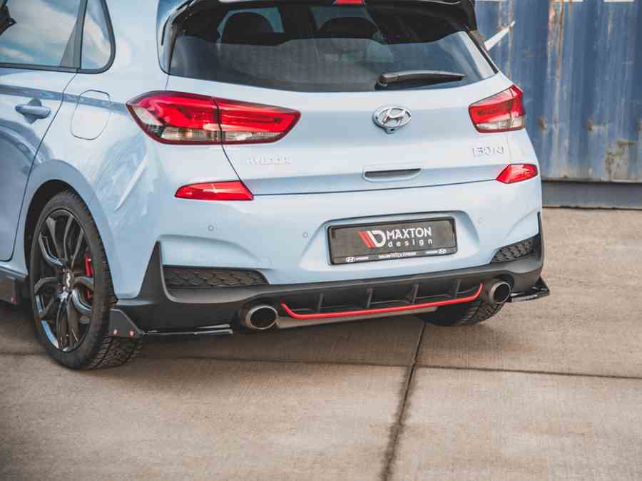 Maxton REAR SIDE SPLITTERS (+FLAPS) V6 HYUNDAI I30 N MK3 HATCHBACK ...