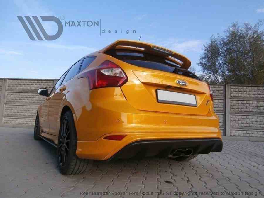 Maxton REAR VALANCE RS2015 LOOK FORD FOCUS MK3 ST (PREFACE) (2010-14) (ABS)  for Ford Focus ST Mk3 (Pre-facelift) - SCC Performance