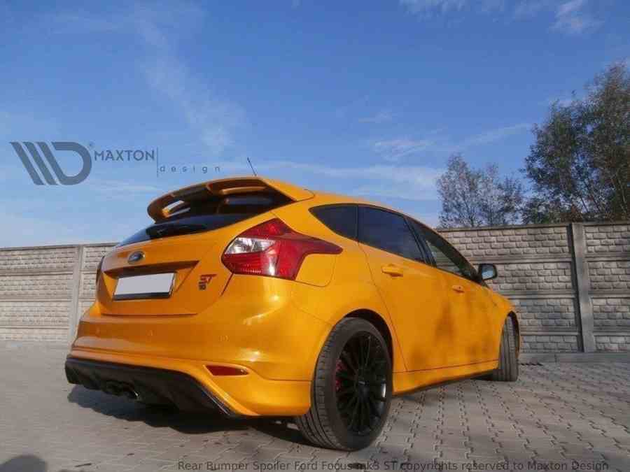 Maxton REAR VALANCE RS2015 LOOK FORD FOCUS MK3 ST (PREFACE) (2010-14) (ABS)  for Ford Focus ST Mk3 (Pre-facelift) - SCC Performance